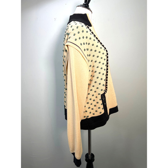 Jaime Sadock Sweater Jacket Medium Zip Up Convertible Vest Golf Lined Vtg NWT - Picture 7 of 14